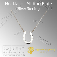 Halskæde -  Sliding Plate i Sterling Sølv
