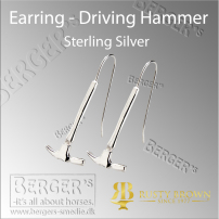 Øreringe - Sømhammer i Sterling Sølv