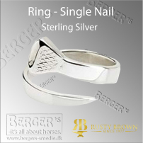 Fingerring - Enkelt Søm i Sterling Sølv