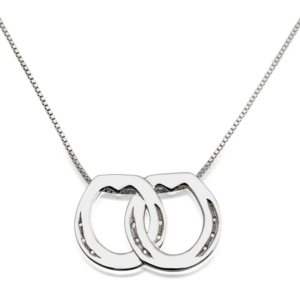 Rusty Brown Necklace Double Bar shoe WRB2 0