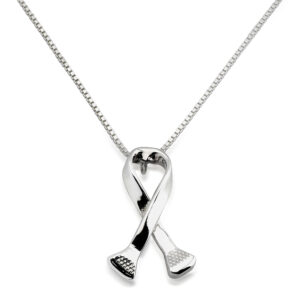 Rusty Brown Necklace Cancer Ribbon WRB654 0