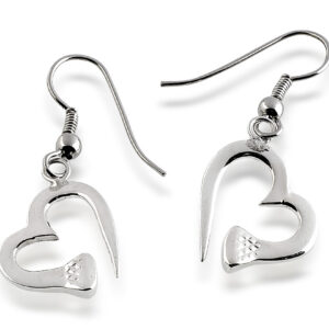 Rusty Brown Earrings Nail Hearts WRB661 0